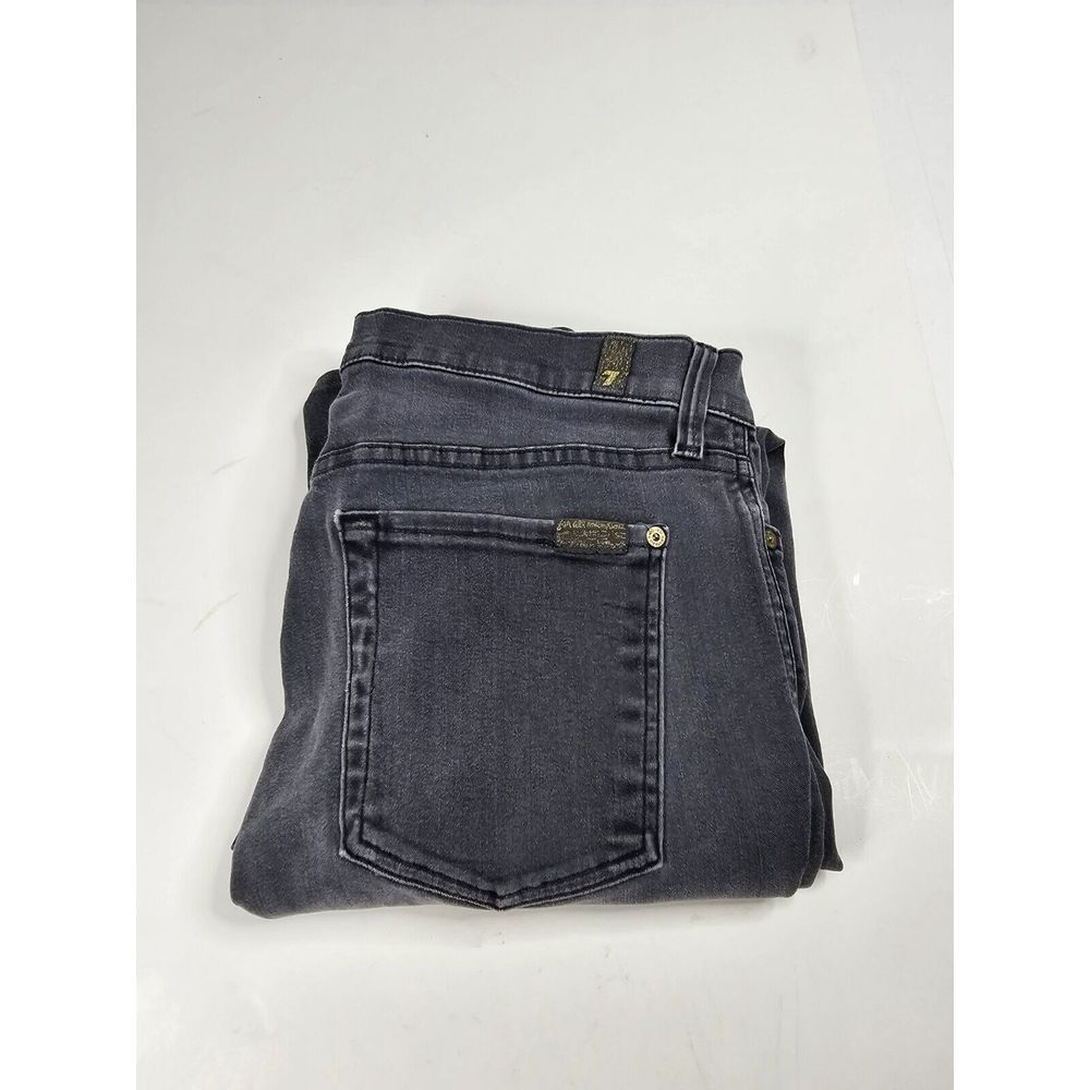 7 For All Mankind Jeans Style The Modern Straight Size 31 Black Made In USA‎